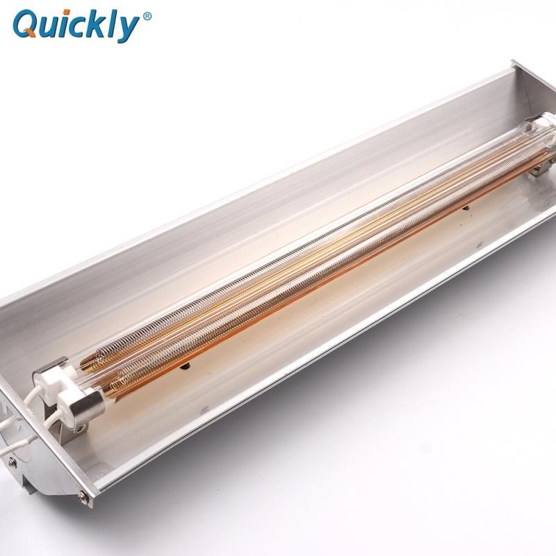 Quartz Glass Twin Tube Infrared Heating Lamps for Heidelberg Screen Printing Machine Inks Drying IR Paint Curing Element