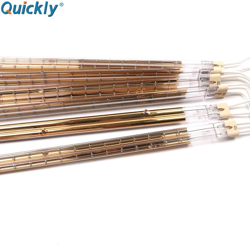 Replaceable Oven Infrared Heating Elements Halogen Quartz IR Paint Curing Lamp for Plastic/MDF/Leather/Metal Coating Drying
