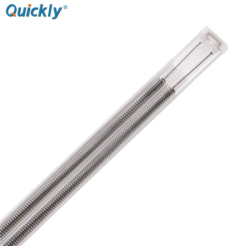 China Infrared Heater Quartz Tubular IR Heating Lamp for Drying/Curing of Glass Coating Film