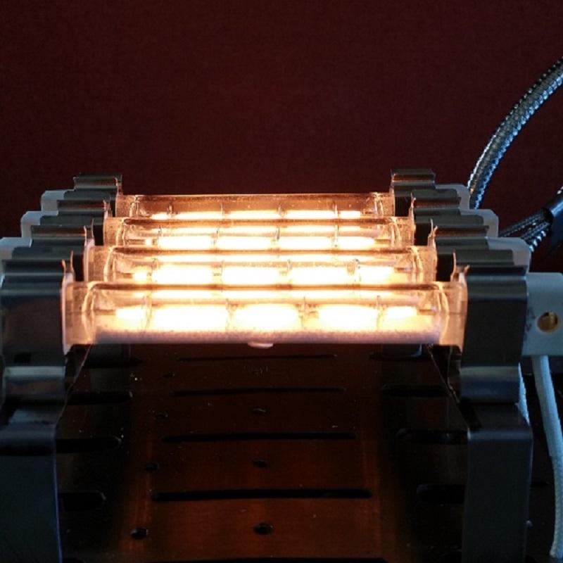 118mm120v500w Quartz Infrared Heater for Coffee Bean Roaster White-plated IR Heating Lamp Tube for Food Drying
