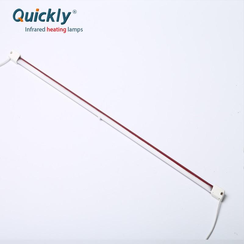 SK15 2200W Infrared Ruby Elements with Ceramic Coating Quartz Infrared Tube Heating Lamps for PV Solar Processing