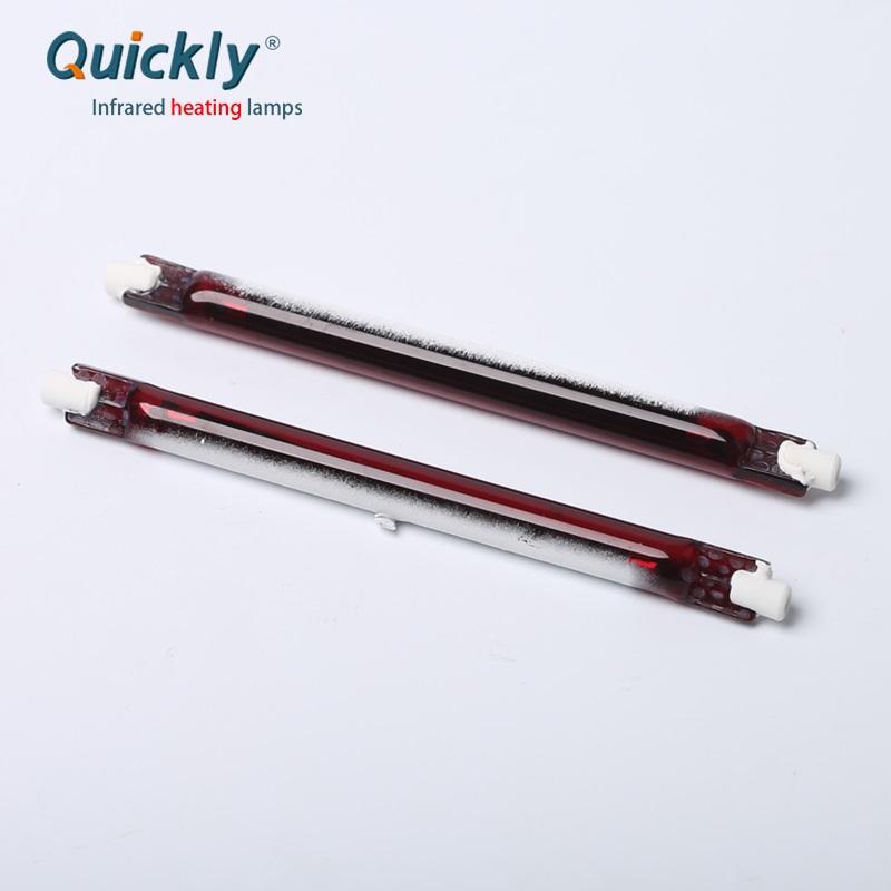 SK15 2200W Infrared Ruby Elements with Ceramic Coating Quartz Infrared Tube Heating Lamps for PV Solar Processing